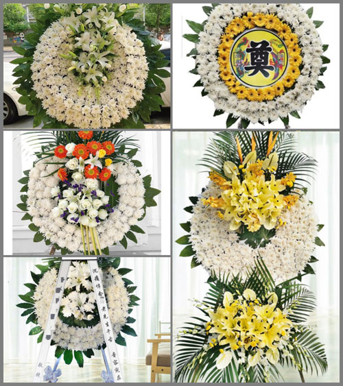 山西长治长子县常张乡东壁村花圈速递